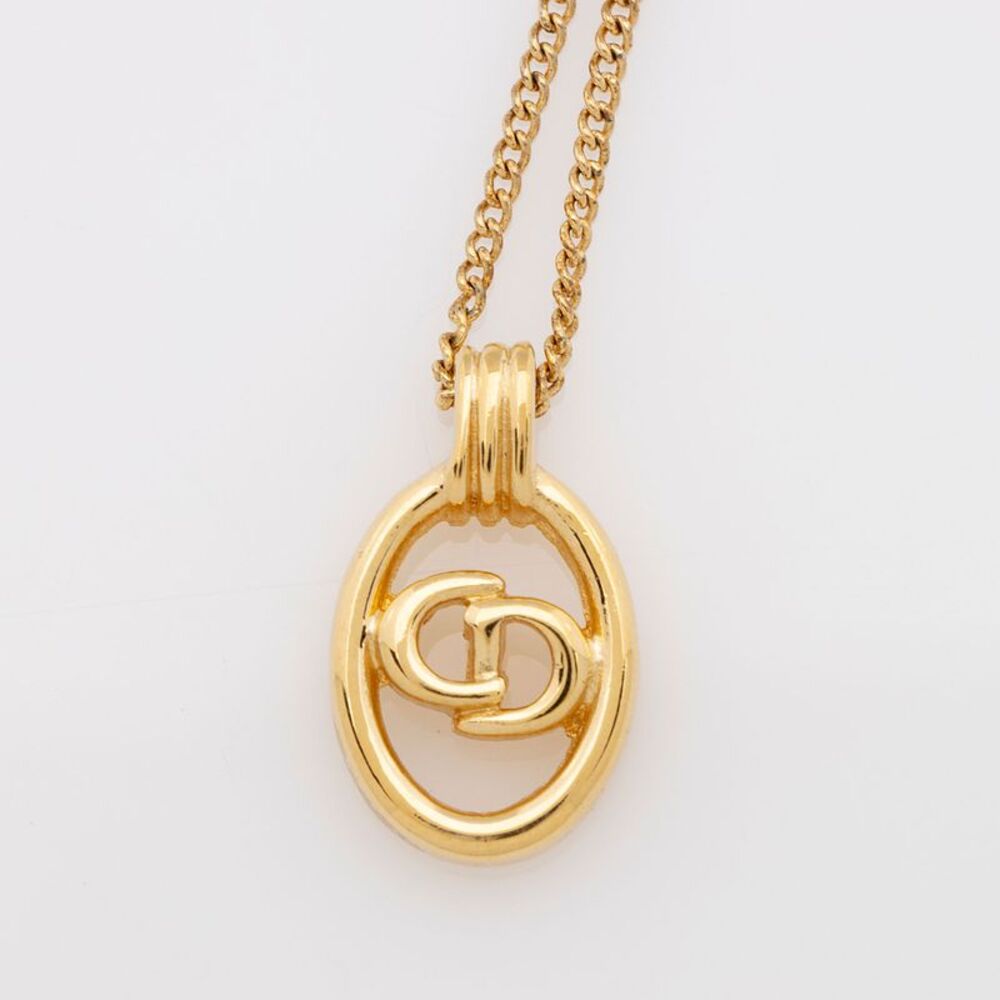 Dior Vintage CD Oval Necklace - Picture 4 of 4